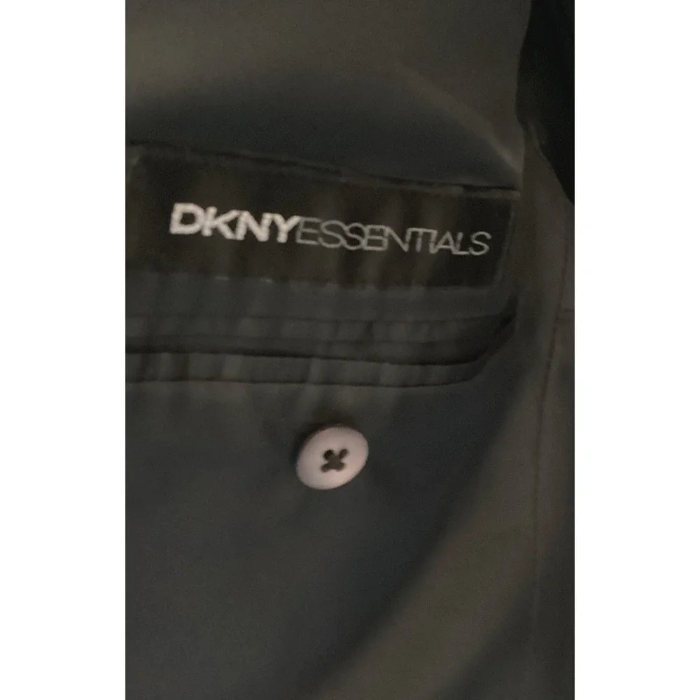 Businesswear Corpcore DKNY ESSENTIALS Blazer 42R Charcoal Gray PURE NEW Wool